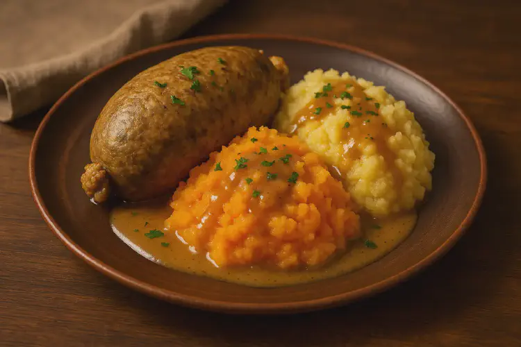 Haggis, neeps, and tatties